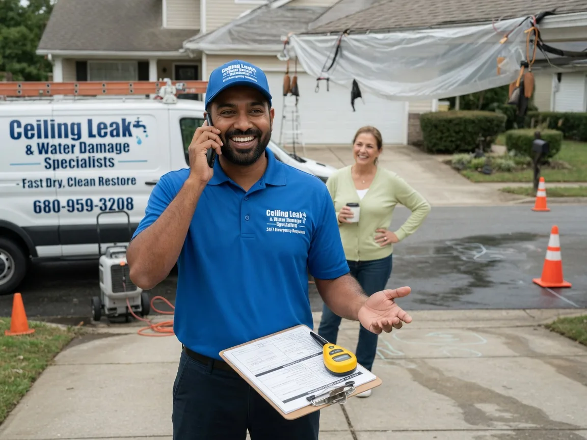 Ceiling Leak Cleanup Italy, TX FAQs